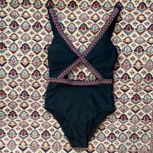 Xhilaration One Piece Cut Out Swimsuit